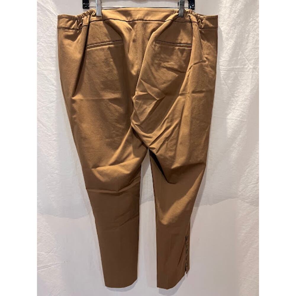 Talbots Pants Brown Hampshire Ankle with 5 Buttons Size 18W Preppy Equestrian - Picture 2 of 7